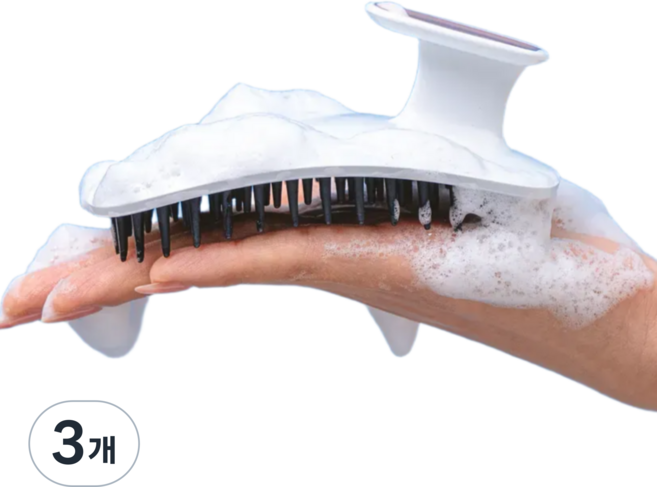 3세대(프리미엄) 스칼프본 샴푸브러쉬 두피 마사지(약국 탈모센터 입점), 골드(인텐시브소프트), 3개