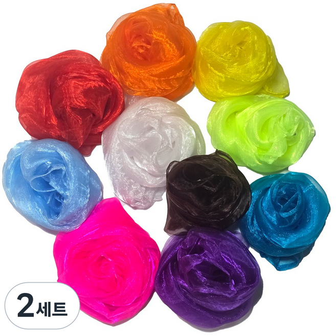 체육 음률 신체활동 칼라스카프 10색세트, 2세트, 혼합