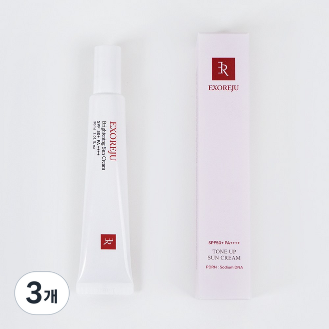 파데프리 톤업선크림 무기자차 썬크림, 3개, 30ml