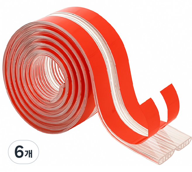 나인밸리 모서리 보호대 넓은 보호 2M 대용량, 속이비치는, 6개