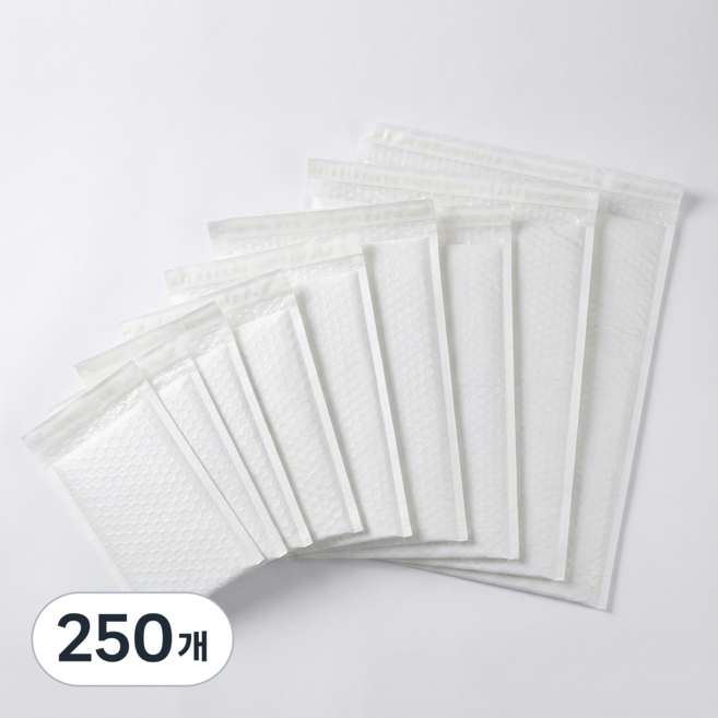 팩센스 택배 안전봉투 에어캡 봉투 충격방지 뽁뽁이, 250개