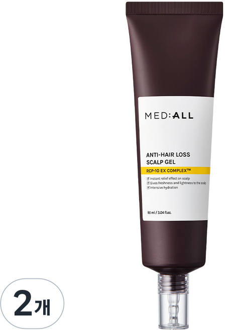 메디올 두피 스케일링 트러블 가려움 쿨링 진정 스팟 젤, 2개, 90ml