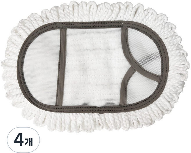필굿리빙 방걸레 밀대걸레 리필 극세사방걸레, 4개