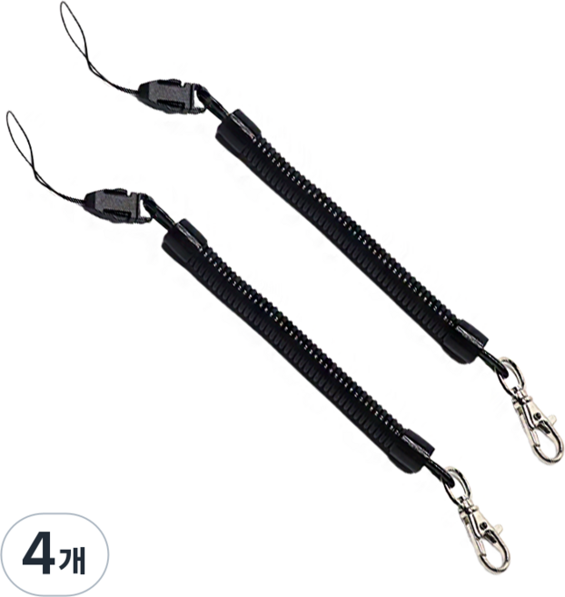 (두껍고 튼튼한) 버클형 스프링 스트랩 줄, 4개