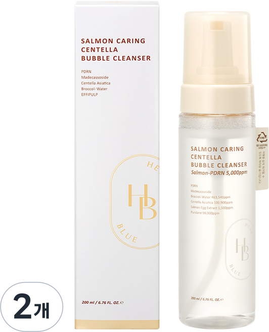 헤브블루 살몬 케어링 센텔라 토너, 2개, 200ml