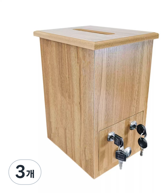 선호그룹 불전함 향나무 복전함 돈통 불교 불단 불상 굿즈 용품 무속 재물 나무상자 시주함 법당 미니, 3개, FREE