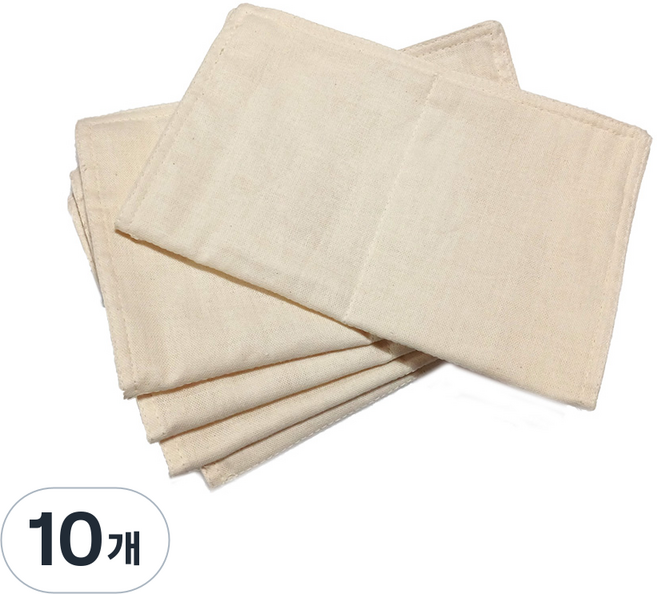 3겹 국내재직 소창 행주 셋트 대 중 소 미니 사이즈, 10개