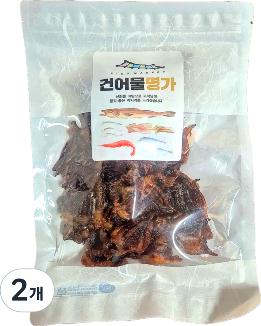 저온으로 구워 딱딱하지 않은 통통한 숏다리 오다리 40미내외 200g, 2개