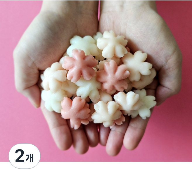 굿푸드365 국산쌀 꽃 모양 봄봄 벚꽃떡국떡, 400g, 2개