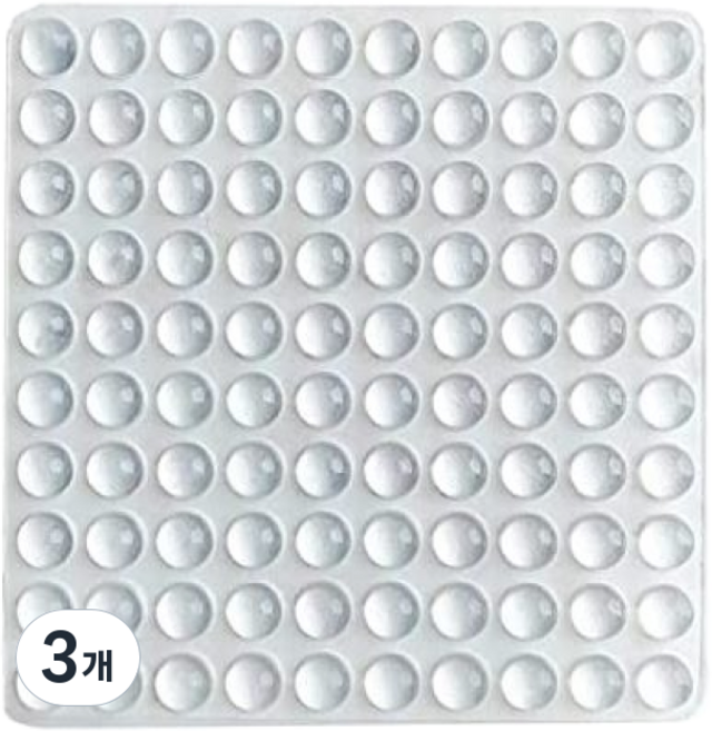 3M 밀림방지 충격흡수 소음방지 범퍼 스티커, 3개