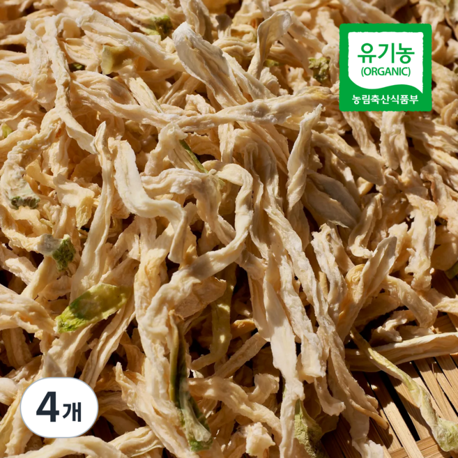 [우리농 산지선별] 국내산 유기농 무말랭이, 4개, 150g