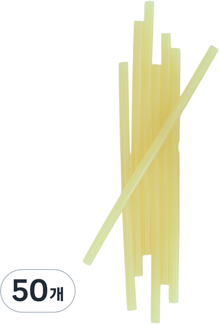 7mm 국산 강력 글루건 심 스틱 황색 노란색, 50개