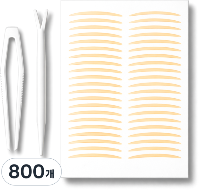 오어브랜드 얇은 티안나는 쌍커풀 쌍꺼풀 테이프, 800개, 누드