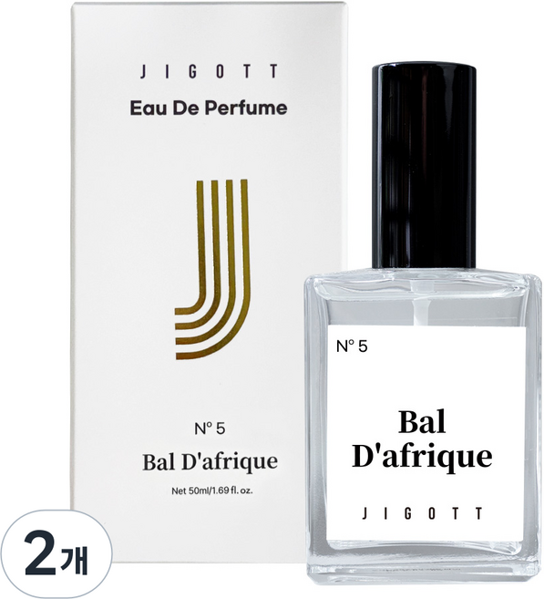 No.5 지고트 발 다프리크 오 데 퍼퓸 향수, 2개, 50ml