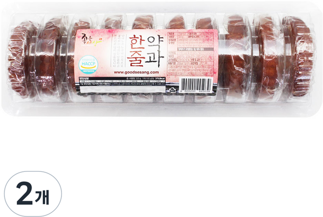 좋은세상 한줄약과, 320g, 2개