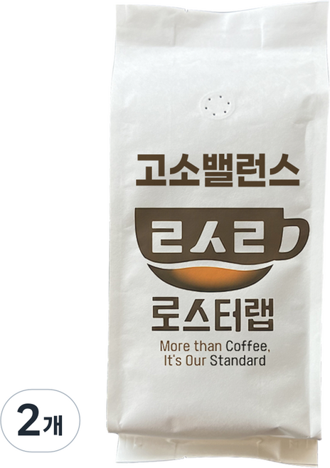 [초특가 할인] 로스터랩 다크 밸런스고소 블렌드 홀빈 분쇄안함 커피원두, 2개, 500g