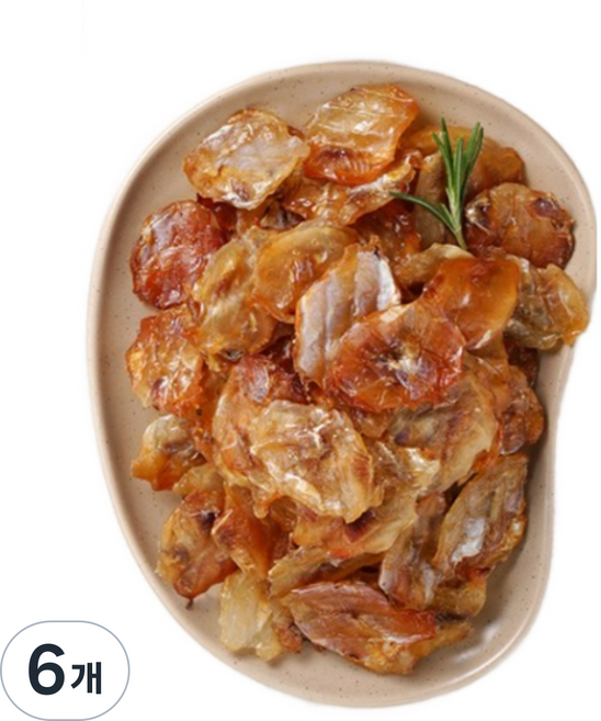 [더주] 직화로 구워 바로먹는 동전쥐포, 400g, 6개