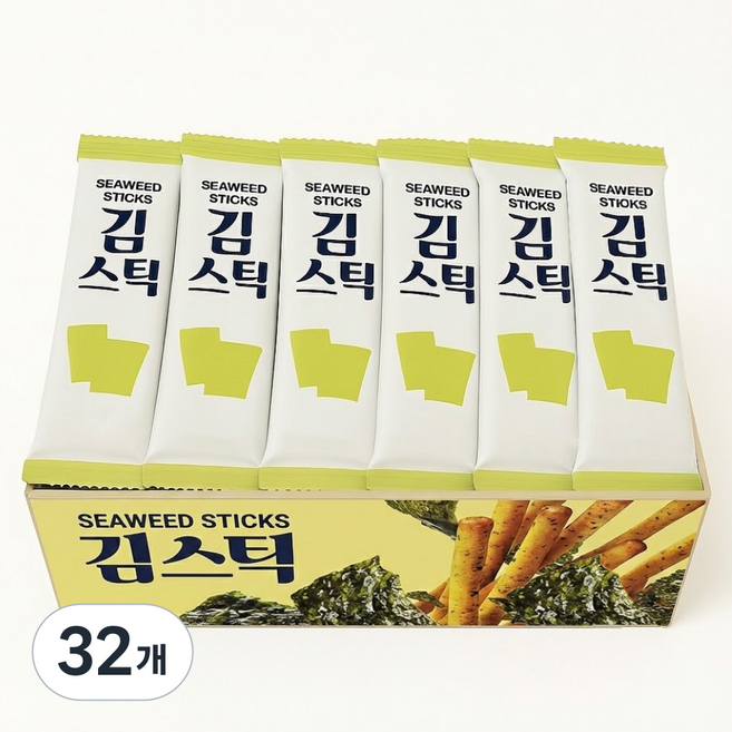 스낵큐 노브랜드 과자, 32개, 김스틱