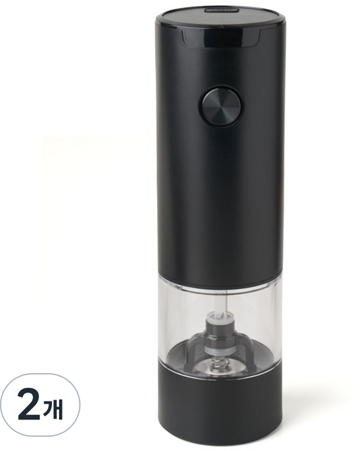 파르셀 전동 소금 후추 그라인더 자동 페퍼밀 솔트밀, 2개, 35ml