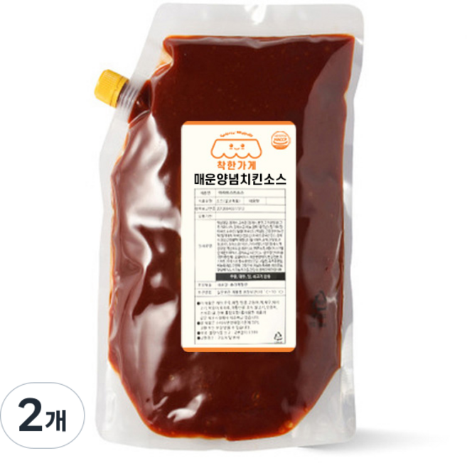 매운양념치킨소스, 1kg, 2개