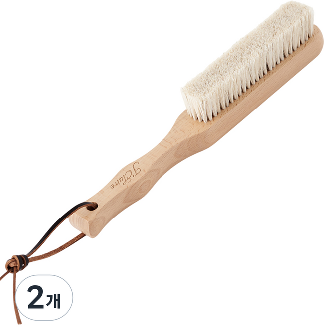 제이끌레르 천연 돈모 옷솔 캐시미어 브러쉬, 2개, 마모 브러쉬