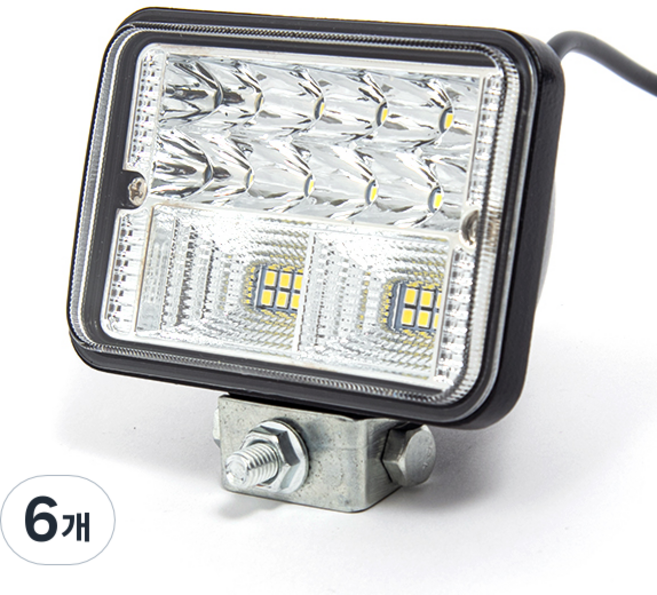 ZIO-BIZ 고휘도 LED 써치라이트 78W 집중광 확산광 겸용 / 자동차 차량용 화물차 작업등 경광등 안개등 후미등 후진등 보조등 전조등 해루질장비 집어등 서치라이트 헤드라이트, 6개