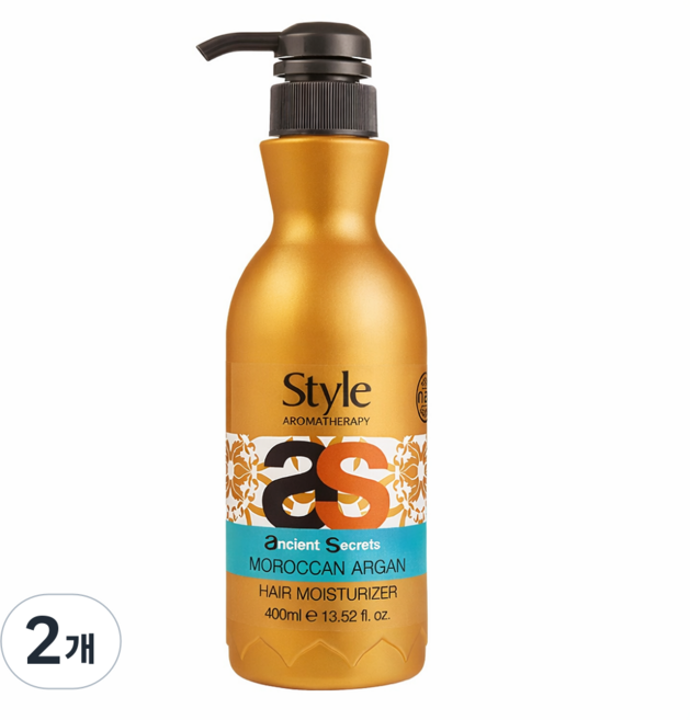 이스라엘 극손상 노워시 모로칸 트리트먼트 대용량 400ml, 2개