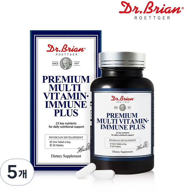 닥터브라이언 칼마디 멀티비타민 미네랄 올인원 종합 영양제, 5개, 90정