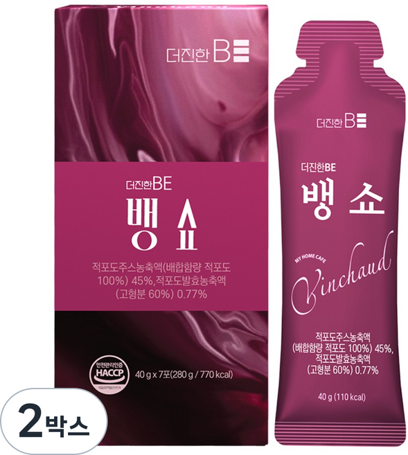 더진한BE 뱅쇼, 2박스, 7개입, 40g