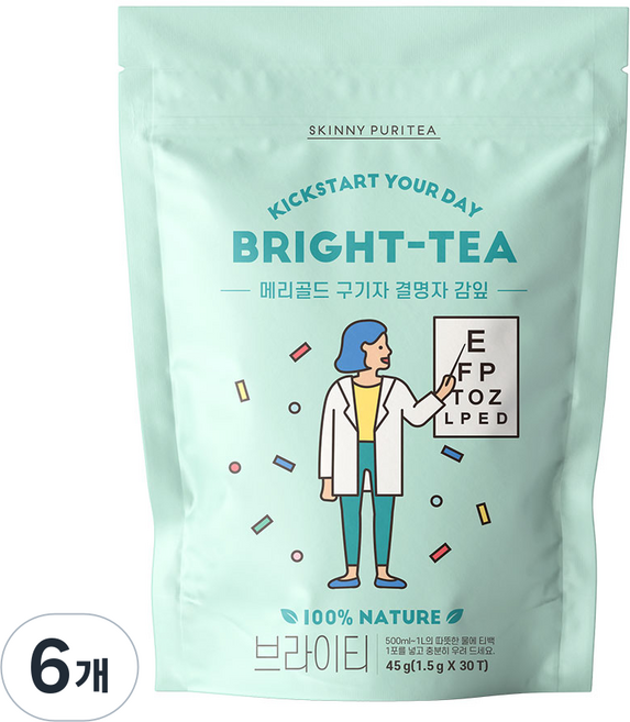 스키니퓨리티 브라이티(30T), 30개입, 6개, 1.5g