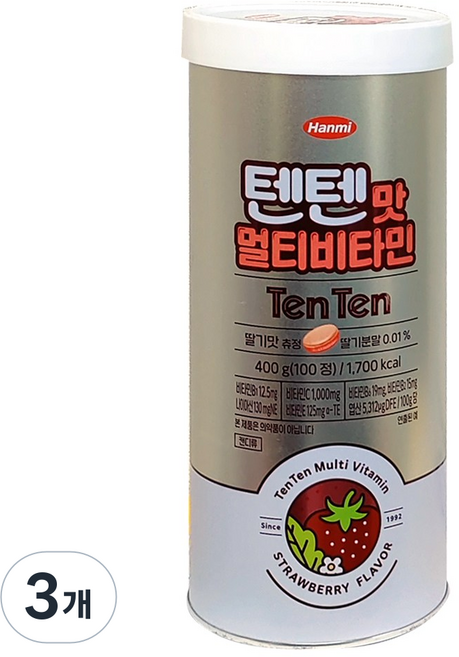 텐텐맛 멀티비타민 400g, 3개