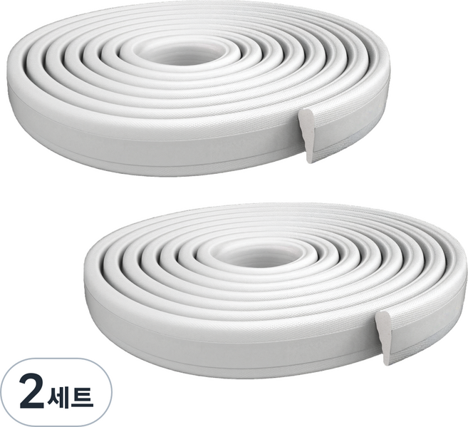 히트키퍼 신소재 문풍지 MAX 5m 2개입, 2세트, 화이트
