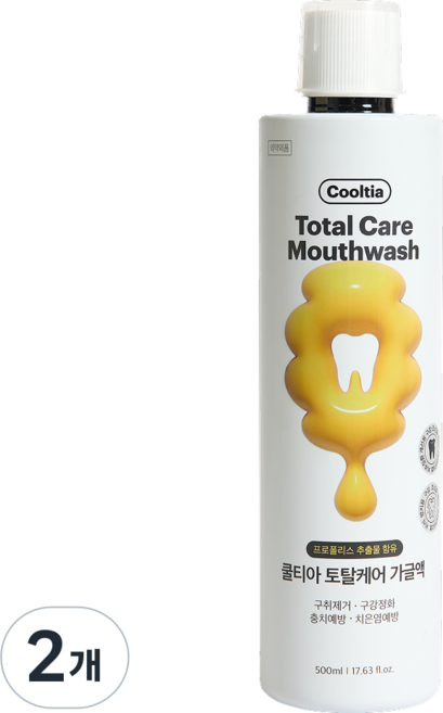 공식 쿨티아 프로폴리스 가글, 500ml, 2개