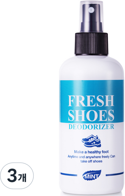 민트 후레쉬슈즈 신발탈취제 신발냄새제거제 신발장탈취제, 3개