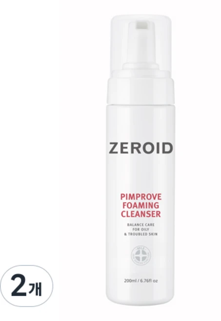 제로이드 핌프로브 포밍 클렌저, 200ml, 2개 - 쿠팡