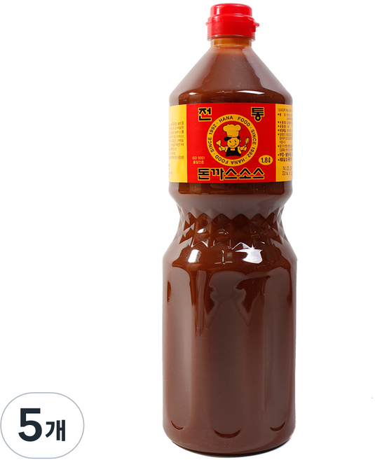 하나 전통돈까스소스, 5개, 1.8L