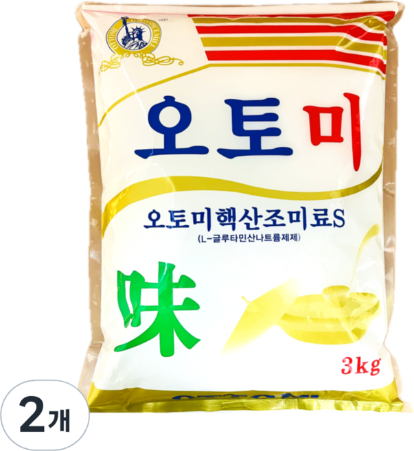 오토미 핵산조미 업소용 조미료, 3kg, 2개