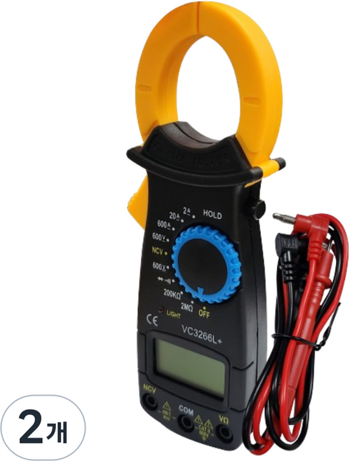 가자코리아 후크메타 전류 전압 저항 테스터기 비접촉 후크미터, 2개