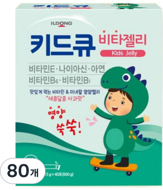 일동제약 키드큐 비타젤리, 15g, 80개