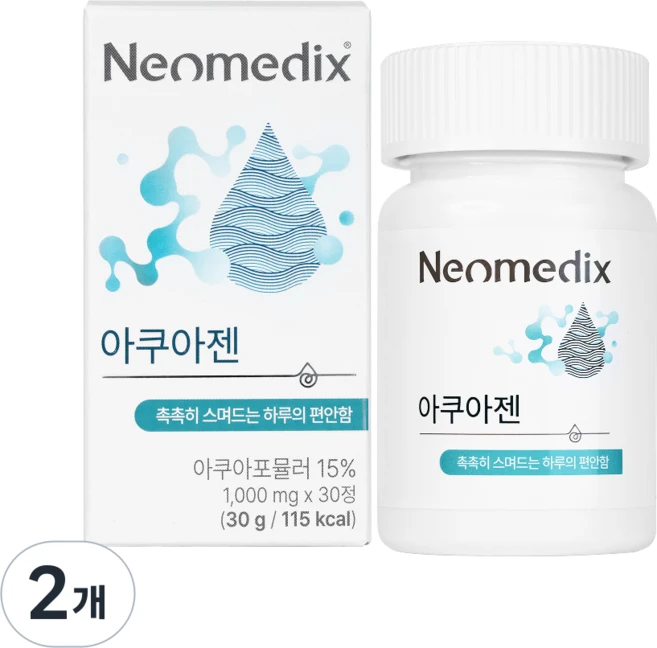 네오메딕스 아쿠아젠 쇼그렌영양제 입마름 눈건조 히알루론산 아쿠아포뮬러, 2개, 30정 - 쿠팡