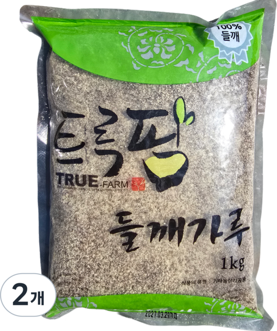 트루팜 업소용 대용량 가성비 거친 들깨가루, 2개, 1kg