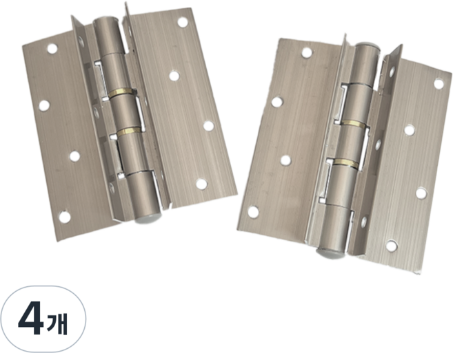 철부자 광신 티정첩 티경첩 샷시문 현관문 경첩 T경첩 알루미늄, 4개, 니켈