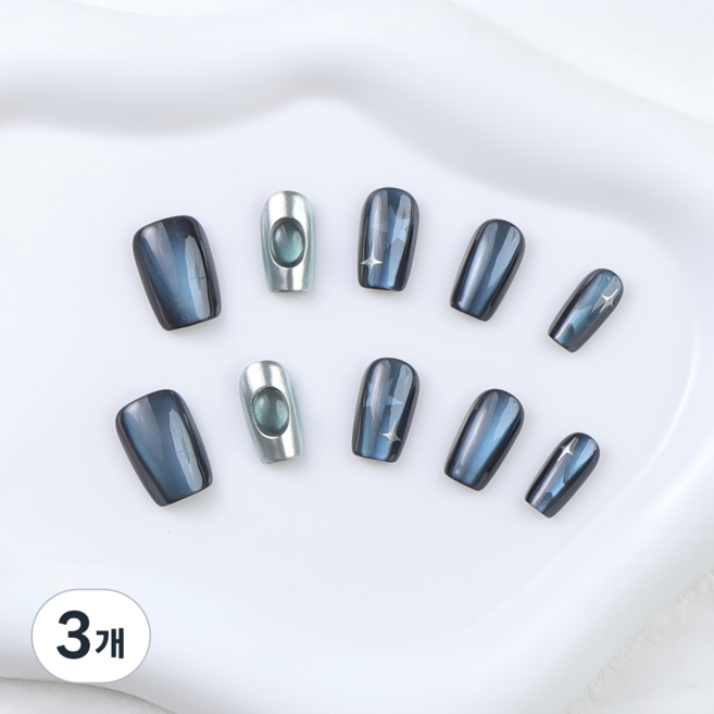 천안각 고퀼리티 수제 붙이는 네일팁, 3개, 03 - S