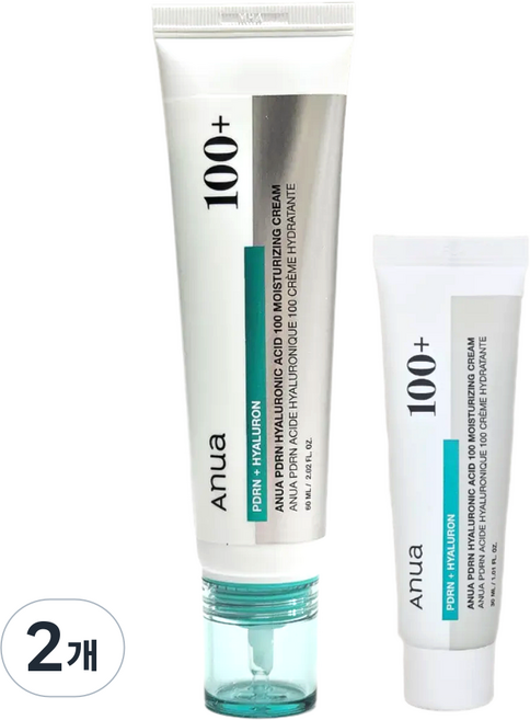 아누아 PDRN 히알루론산 100 수분크림60ml+30ml기획세트, 2개, 90ml