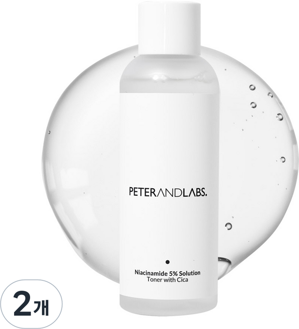 피터앤랩스 나이아신아마이드 % 솔루션 토너 위드 시카 미백 잡티 토너, 2개, 190ml