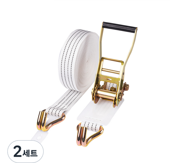 신명자동바 50mm 환봉 세트 깔깔이바 라쳇바 화물바 고정바, 2세트, 화이트