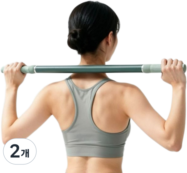 하루개운 시원한 전신 근막이완 종아리 마사지스틱, 세이지그린, 2개