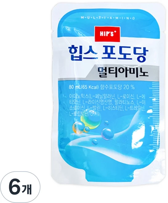 힙스 멀티아미노 ( ), 80ml, 6개 - 쿠팡