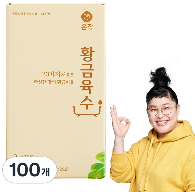 온작 이영자 황금육수 액상스틱, 100개, 20g
