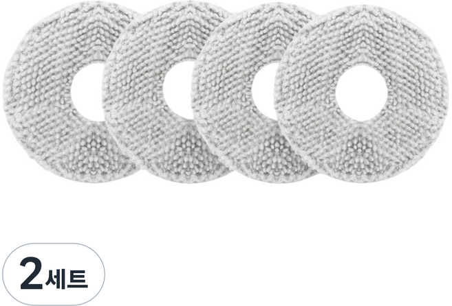 샤오미호환 로봇청소기 소모품 필터 물걸레패드 메인브러시 사이드브러시 먼지봉투 X10 X10+ X10PLUS X20 X20+ X20PLUS X20PRO S20+ S20PLUS, 2세트, 물걸레패드4장